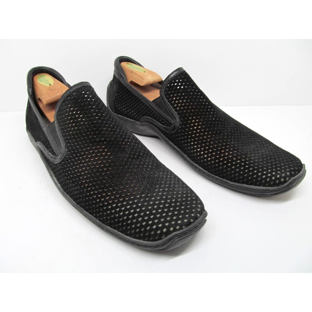 Donald J. Pliner Sport Edan Mens Black Ventilated Mesh Loafers Size US 10.5